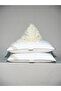 2 Pieces 100% Goose Feather Filled, 30 Pieces Antibacterial Sleeping Pillow - 50X70 1000Gr - 3