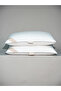 2 Pieces 100% Goose Feather Filled, 30 Pieces Antibacterial Sleeping Pillow - 50X70 1000Gr - 2
