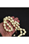 Galalit 1940 Cast Old French Egg Cut 10.5X13.5Mm Prayer Beads - Pearlescent White - 6