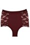 589 Jersey Fabric Lace Shorts Panties-burgundy