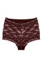 589 Jersey Fabric Lace Shorts Panties-burgundy - 2