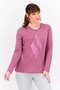 Women Sportswear Fit Long Sleeve Outdoor T-Shirt, Purple