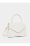 Textured Handbag with Detachable Strap