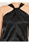 Twisted Halter Neck Sleeveless Regular Fit Blouse - 4