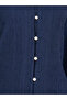 Textured Balloon Sleeve V Neck Blouse - 6