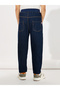 Elastic Waistband Pocket Detail Slim Fit Jeans - 4