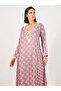 All-Over Print Embroidered A-Line Jalabiya - 5