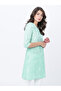 Geometric Print 3/4 Sleeves Cotton Tunic - 6