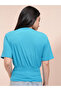 Ribbed Round Neck Fitted Waist Top - 3
