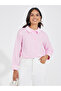 Contrast Trim Detail Shirt with Half Placket