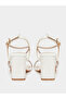 Sparkle Strap Block Heel Sandals - 4