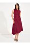 Plain Tie-Up Sleeveless Blazer Midi Dress - 4