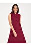 Plain Tie-Up Sleeveless Blazer Midi Dress - 5