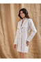 Double Breasted Notch Lapel Blazer Mini Dress - 3
