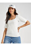 Cotton Square Neck Knit Top