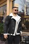Laminated Leather Double Breasted Coat - 4