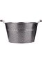 Metal Flower Pot 27Cm X 27Cm X 16Cm Silver - 2
