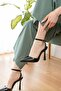 Alberta Black Patent Leather (10 cm Heel Length) Pointed Toe Heeled Shoes