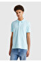 Men's Light Blue Regular Fit Short Sleeve Polo T-Shirt