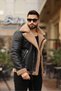 Laminated Leather Double Breasted Coat - 3