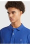 Men's Cobalt Blue Regular Fit Short Sleeve Polo T-Shirt - 3