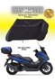 Honda Nss250 (Forza 250) Rear Bag Compatible Black Motorcycle Tarpaulin, Cover