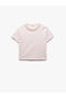 Relaxed Fit Cotton Pearl Detailed Short-Sleeve Crew Neck T-Shirt - 3