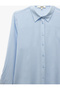 Classic Lapel Long Sleeve Viscose Shirt - 5