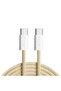 VIBE Braided Type C to C Cable - 60W - Yellow - 1M
