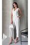 Women's Bianca Vest Pants Set, 4 Seasons Scuba Crepe Women's Vest Pants Set - 5