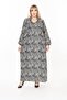Women's Long Sleeve Plus Size Woven Summer Long Sleeve Dress - 3