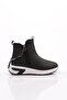685 Women's Thick Sole Zip Detail Boots Black