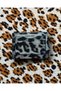 Women's Black Leopard Pattern Wallet Card Holder Zippered Small Size 010 - 5