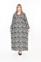 Women's Long Sleeve Plus Size Woven Summer Long Sleeve Dress - 8