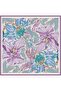 Floral Print Pure Silk Twill Scarf 9337D 06 - 4