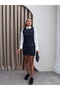 Darkblue Zero Sleeve Pocket Dress - 2
