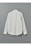Nevavm Slim Fit Long Sleeve Striped Men's Shirt with Difference - 6