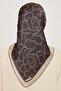 Floral Print Twill Saf Silk Scarf 9222D 87 - 4