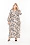 Women's Long Sleeve Plus Size Woven Summer Long Sleeve Dress - 4