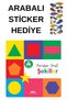 Car Sticker with Gift – MİNİK KİTAPLARIM – Special for Babies - Shapes