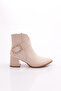Nude Women's Heeled Boots - 51323564
