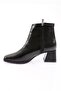 Blunt-07K Women's 22K Blunt Toe Side Buckle Heeled Ankle Boots - 3