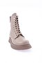 Women's Thick Sole Lace up Boots Mink Genuine Leather 4462678 - 2