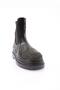Women's Black Patent Leather Boots - Stone Detailed, Wrinkled Model 1230173162674 - 2
