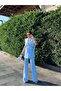Tie-Detail Double Belted Blazer Vest Trousers Set - 2