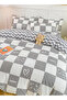 Sharpdo 4-Pieces Bed Sheet Set Polyester Soft Quilt Cover - 4