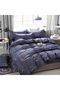 Sharpdo 4-Pieces Bed Sheet Set Polyester Soft Quilt Cover - 3