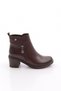 10010 Women's Zipper Detailed Heeled Boots