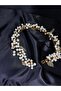 Pearl and Leaf Detailed Promise Engagement after Prom Bridal Crown