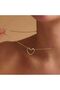 Empty Heart Necklace - Steel Knot and Derivatives Does Not Tarnish Color